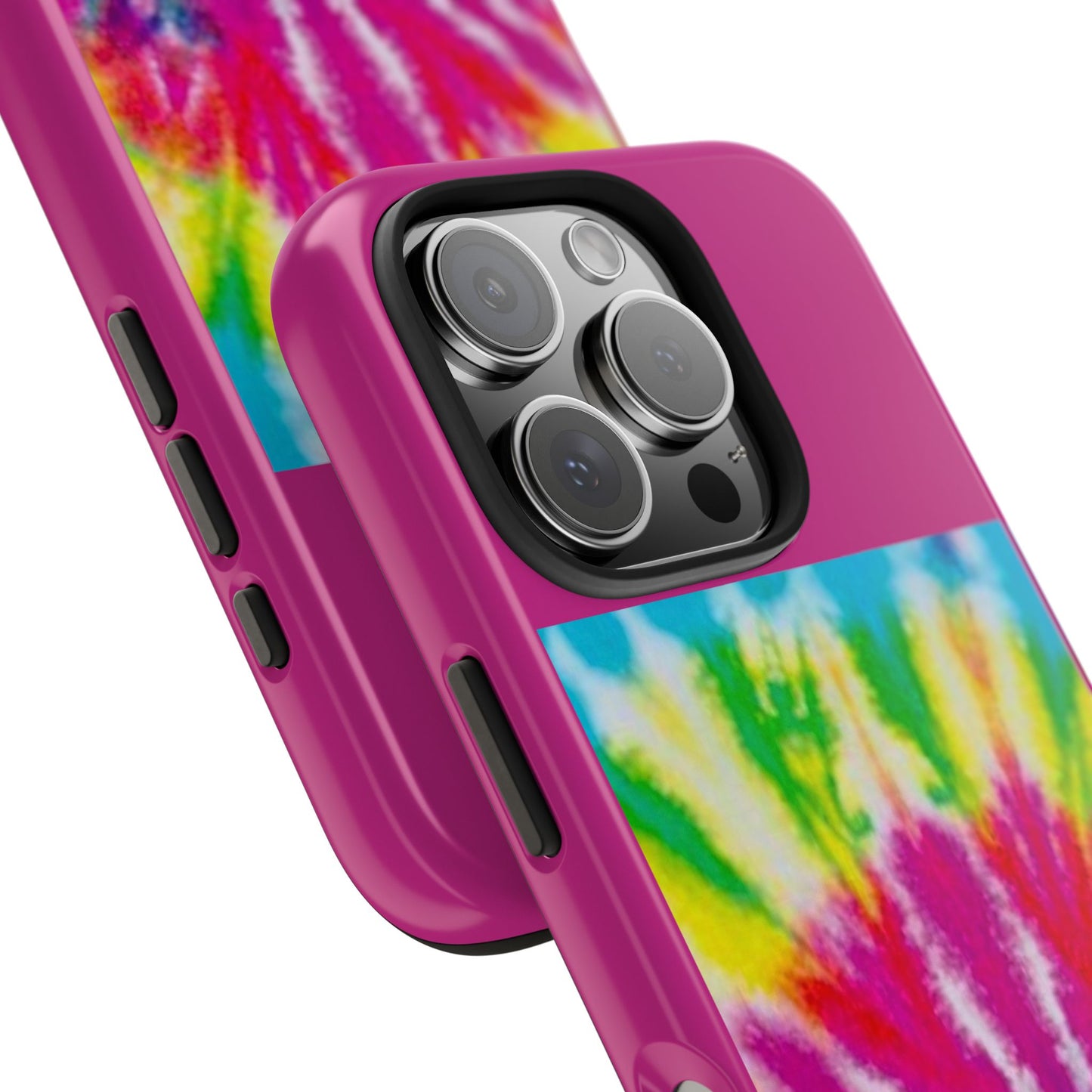 1 Vibrant Tie-Dye Tough Phone Cases | Unique Art for Hippie Spirit, Durable Protection, Gift for Friends, Colorful Accessories, Summer Vibes