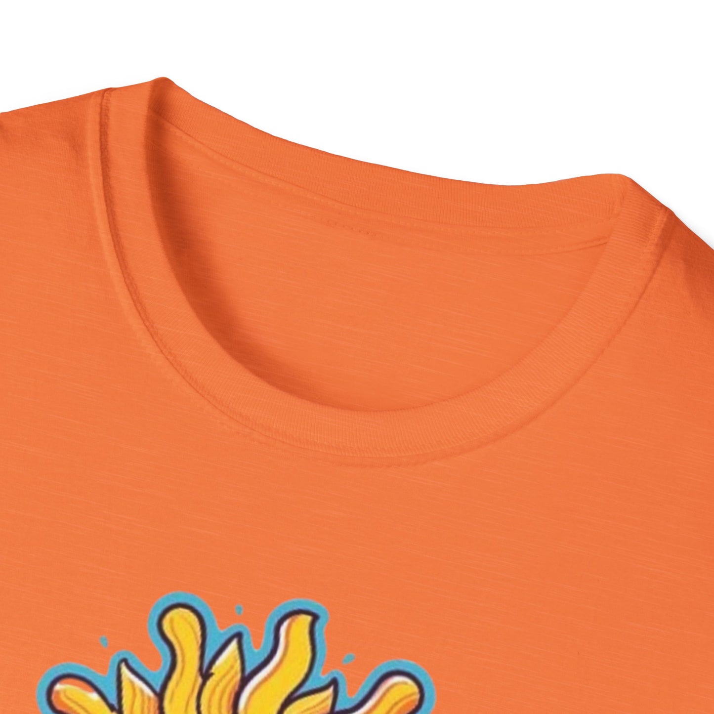 1 Unisex Graphic T-Shirt with Sun Design, One Blind Hippie Shirt, Boho Style Tee, Perfect for Festivals or Casual Wear, Gift for Friends