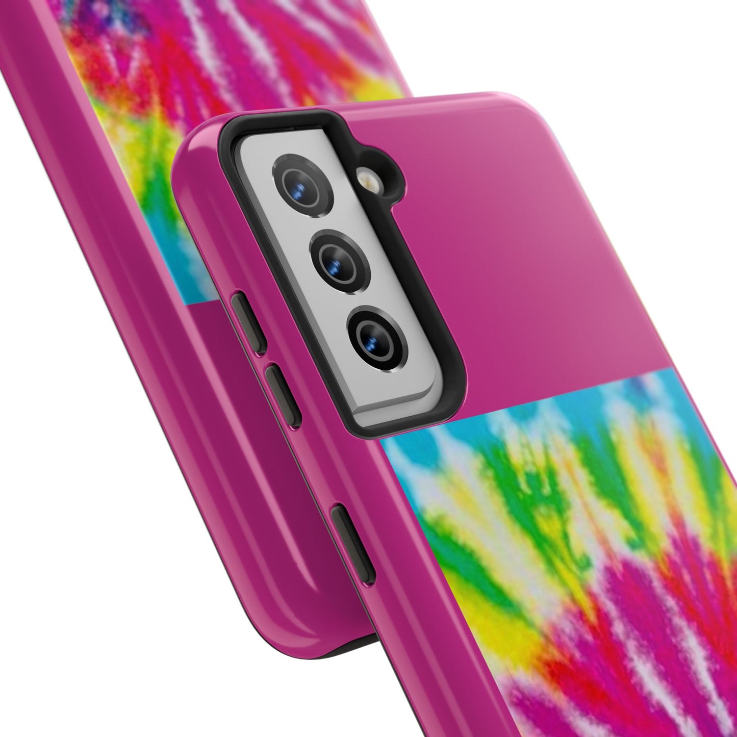 1 Vibrant Tie-Dye Tough Phone Cases | Unique Art for Hippie Spirit, Durable Protection, Gift for Friends, Colorful Accessories, Summer Vibes