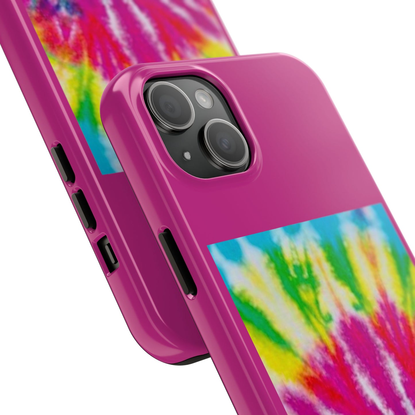 1 Vibrant Tie-Dye Tough Phone Cases | Unique Art for Hippie Spirit, Durable Protection, Gift for Friends, Colorful Accessories, Summer Vibes