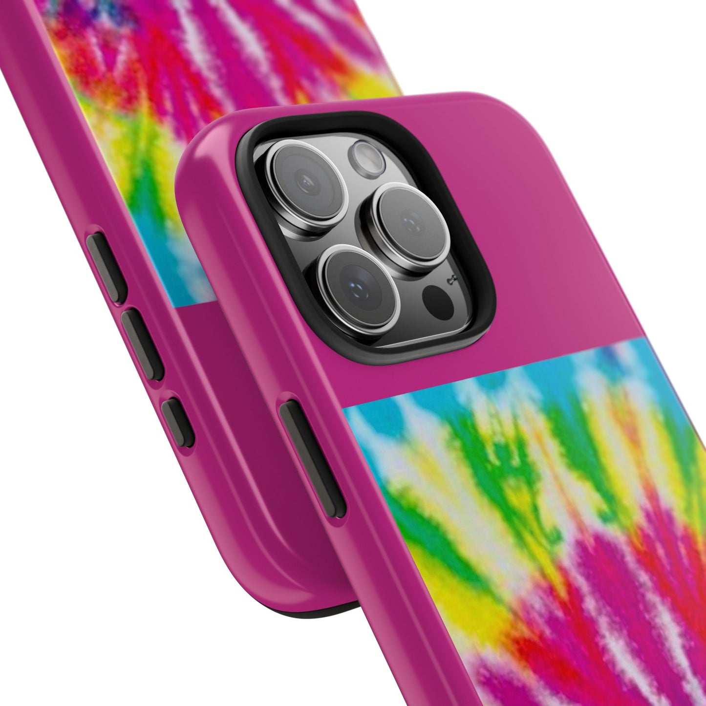 1 Vibrant Tie-Dye Tough Phone Cases | Unique Art for Hippie Spirit, Durable Protection, Gift for Friends, Colorful Accessories, Summer Vibes