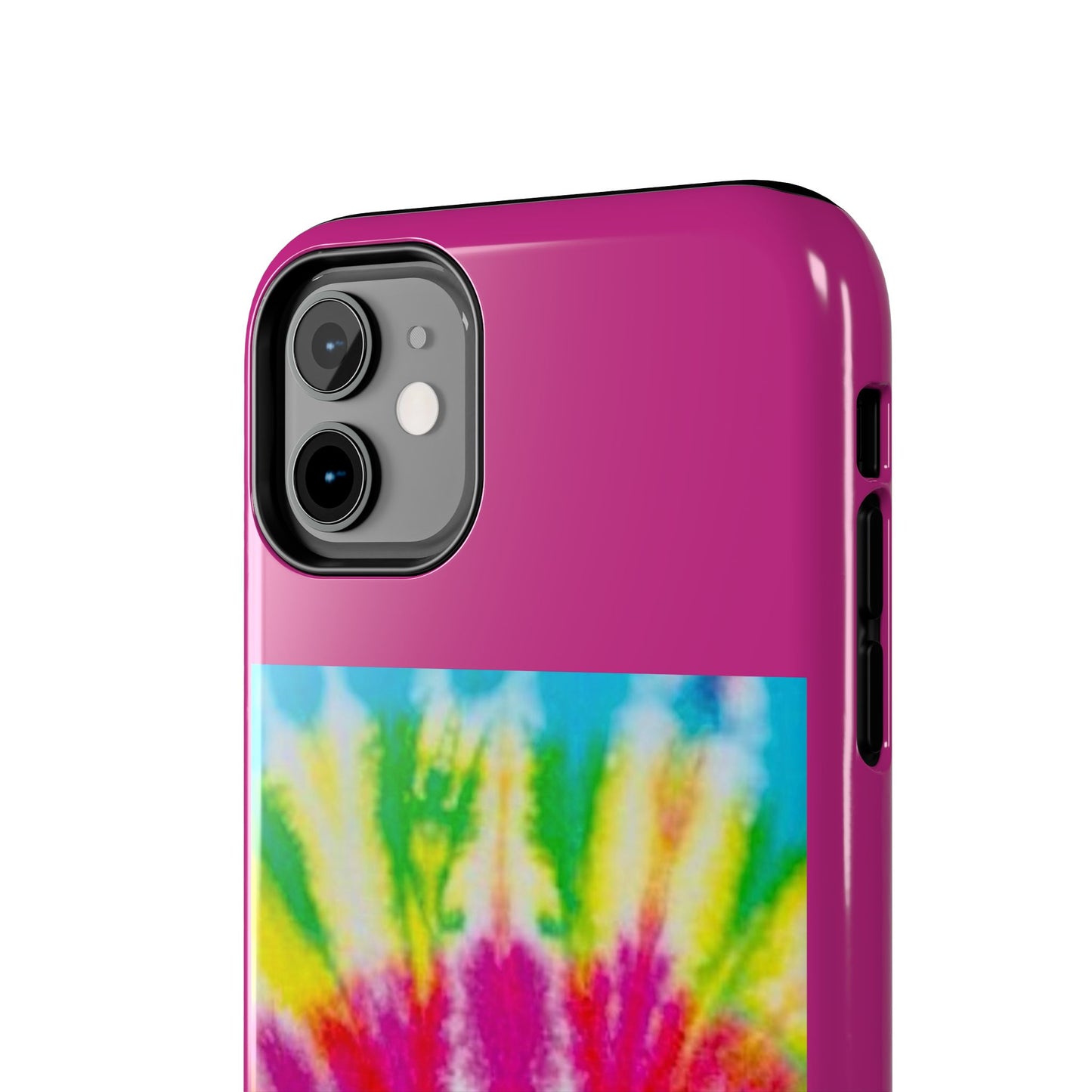 1 Vibrant Tie-Dye Tough Phone Cases | Unique Art for Hippie Spirit, Durable Protection, Gift for Friends, Colorful Accessories, Summer Vibes