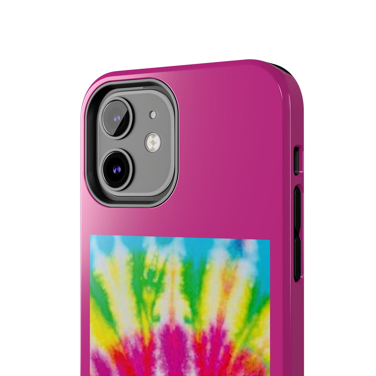 1 Vibrant Tie-Dye Tough Phone Cases | Unique Art for Hippie Spirit, Durable Protection, Gift for Friends, Colorful Accessories, Summer Vibes