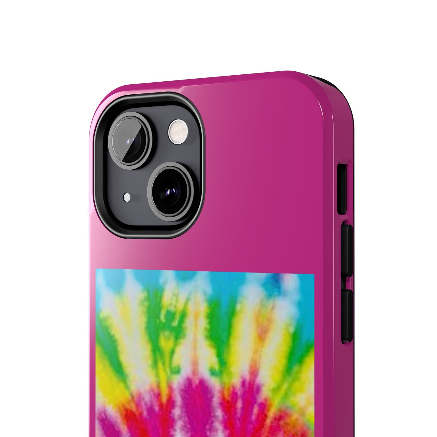 1 Vibrant Tie-Dye Tough Phone Cases | Unique Art for Hippie Spirit, Durable Protection, Gift for Friends, Colorful Accessories, Summer Vibes