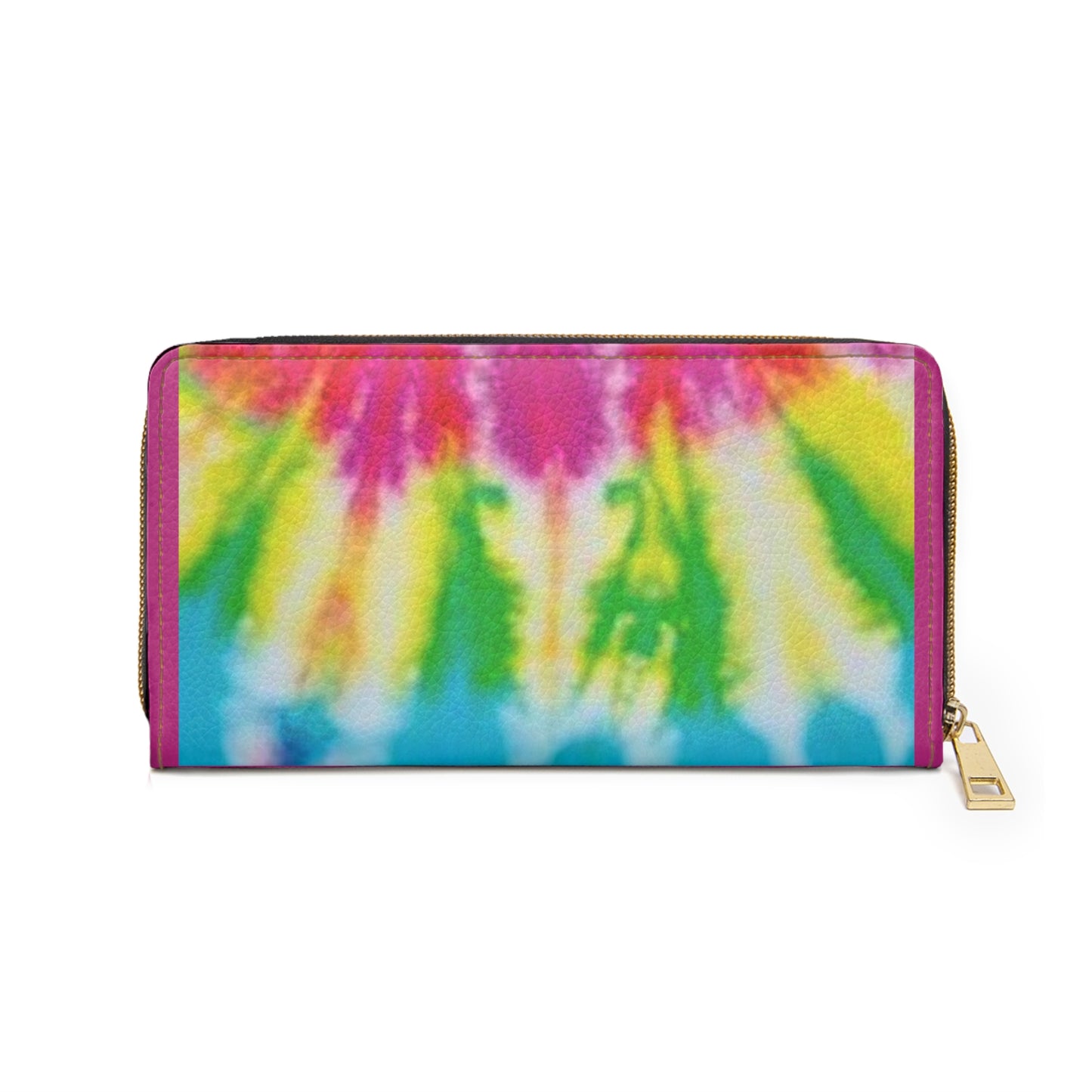 1 Zipper Wallet - Blind Hippie Pink Tie-Dye