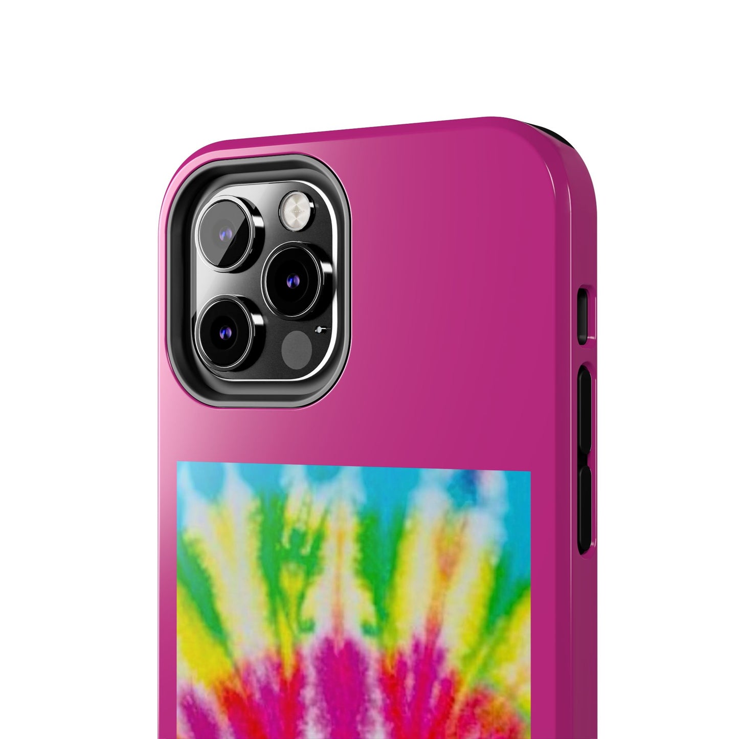1 Vibrant Tie-Dye Tough Phone Cases | Unique Art for Hippie Spirit, Durable Protection, Gift for Friends, Colorful Accessories, Summer Vibes