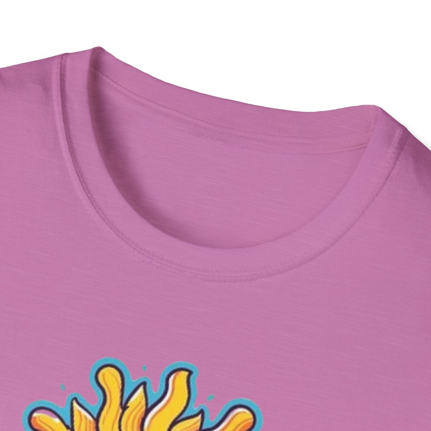 1 Unisex Graphic T-Shirt with Sun Design, One Blind Hippie Shirt, Boho Style Tee, Perfect for Festivals or Casual Wear, Gift for Friends