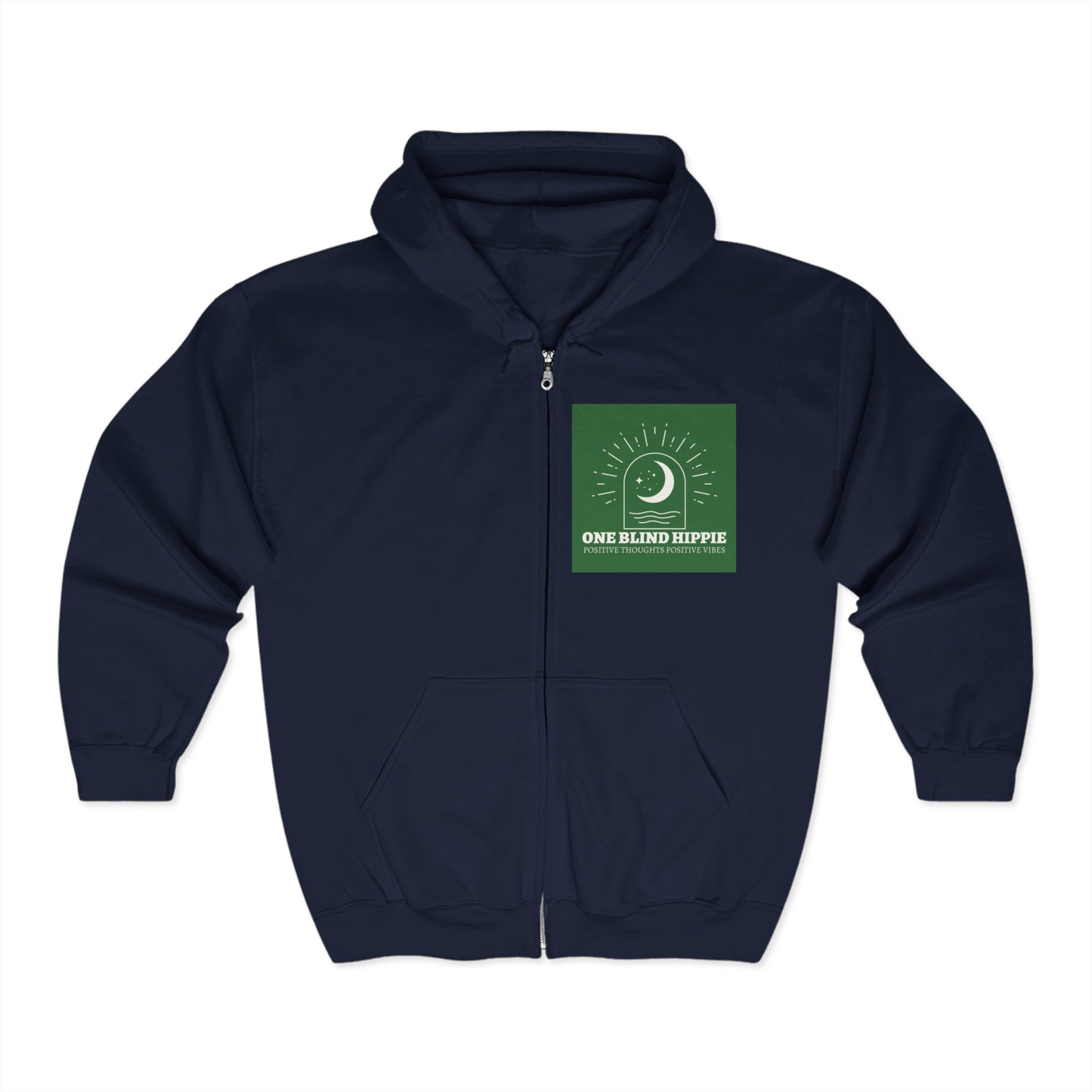 1 Hippie Positive Thoughts Hoodie zip up