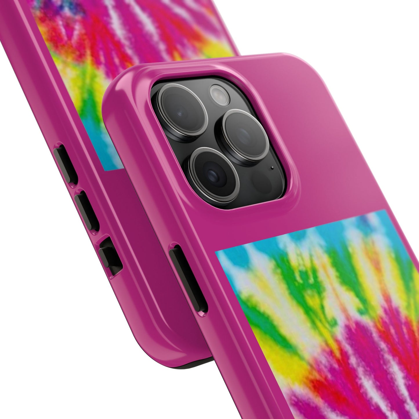 1 Vibrant Tie-Dye Tough Phone Cases | Unique Art for Hippie Spirit, Durable Protection, Gift for Friends, Colorful Accessories, Summer Vibes