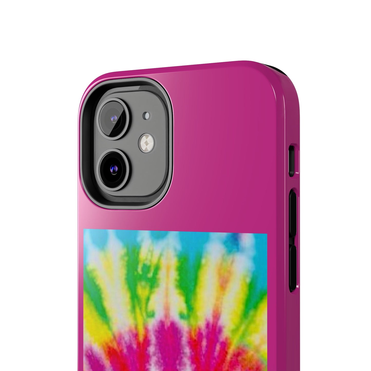 1 Vibrant Tie-Dye Tough Phone Cases | Unique Art for Hippie Spirit, Durable Protection, Gift for Friends, Colorful Accessories, Summer Vibes