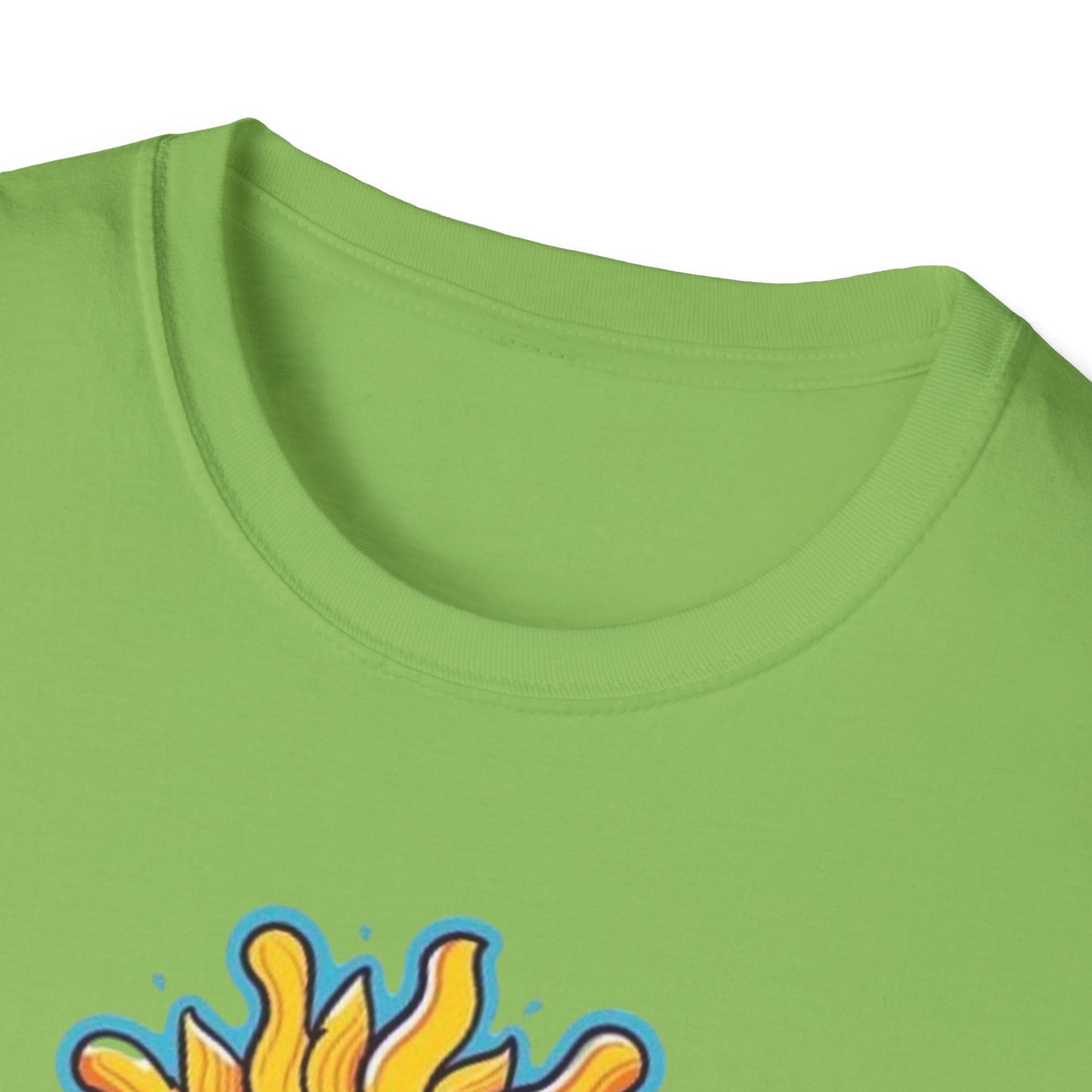 1 Unisex Graphic T-Shirt with Sun Design, One Blind Hippie Shirt, Boho Style Tee, Perfect for Festivals or Casual Wear, Gift for Friends