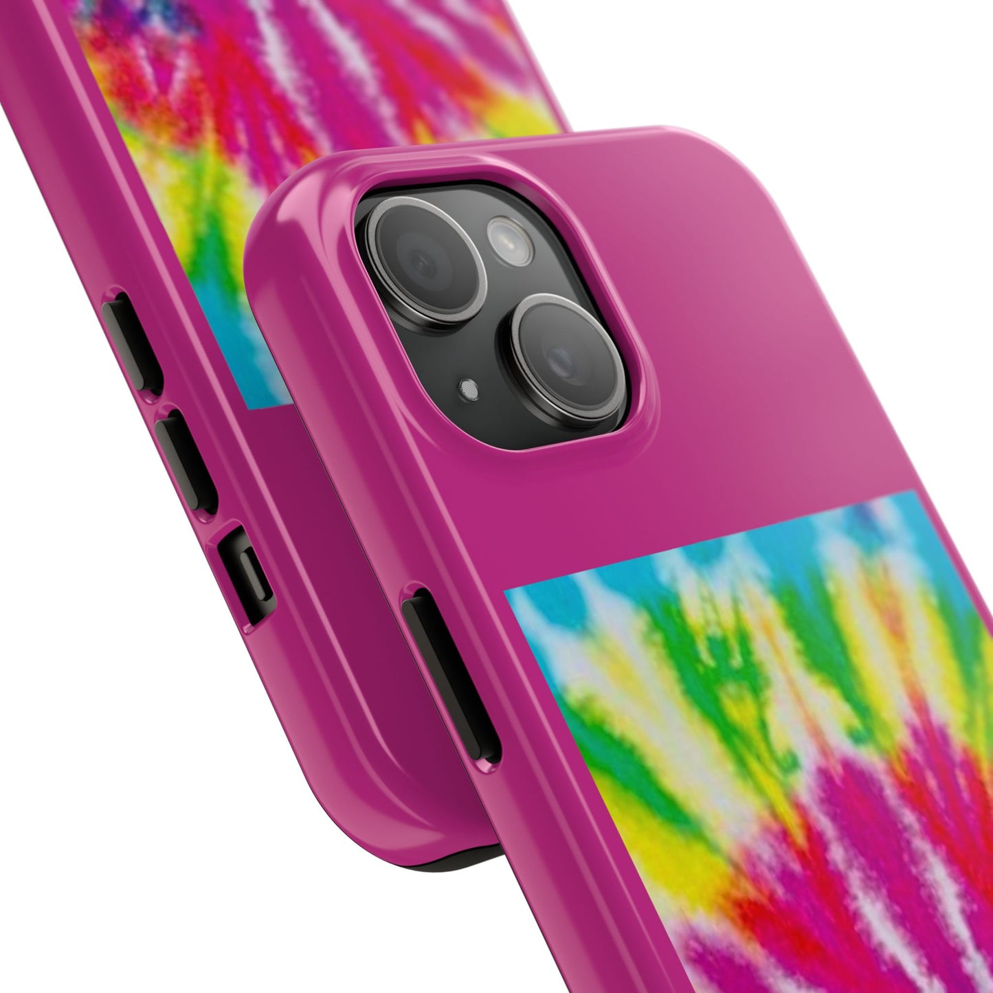 1 Vibrant Tie-Dye Tough Phone Cases | Unique Art for Hippie Spirit, Durable Protection, Gift for Friends, Colorful Accessories, Summer Vibes