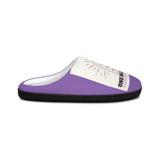 1 pair Slippers - Positive Thoughts, Positive Vibes - Women's Indoor Slippers